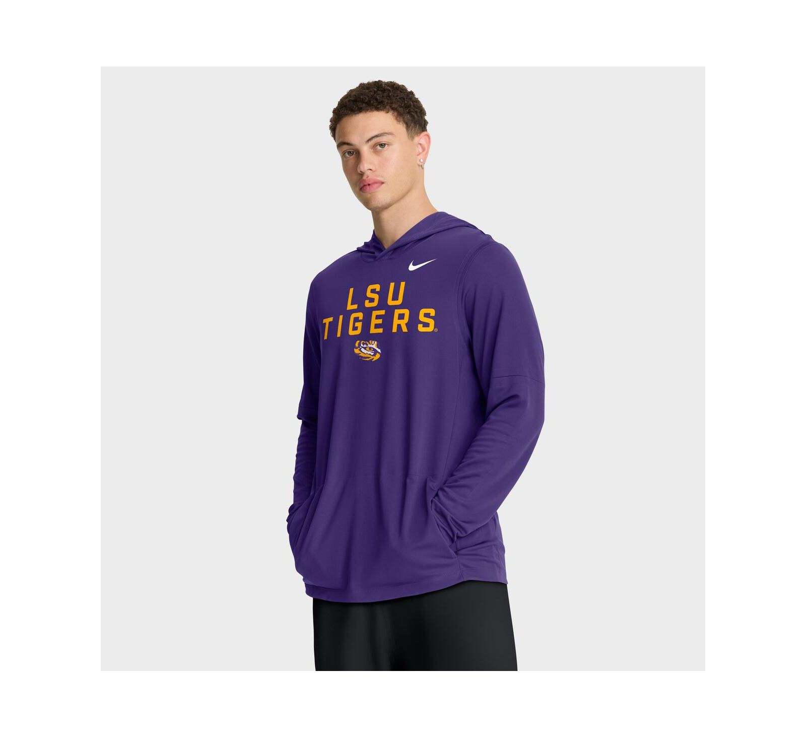 Nike Мужское худи с длинным рукавом LSU Tigers 2025 Sideline Performance