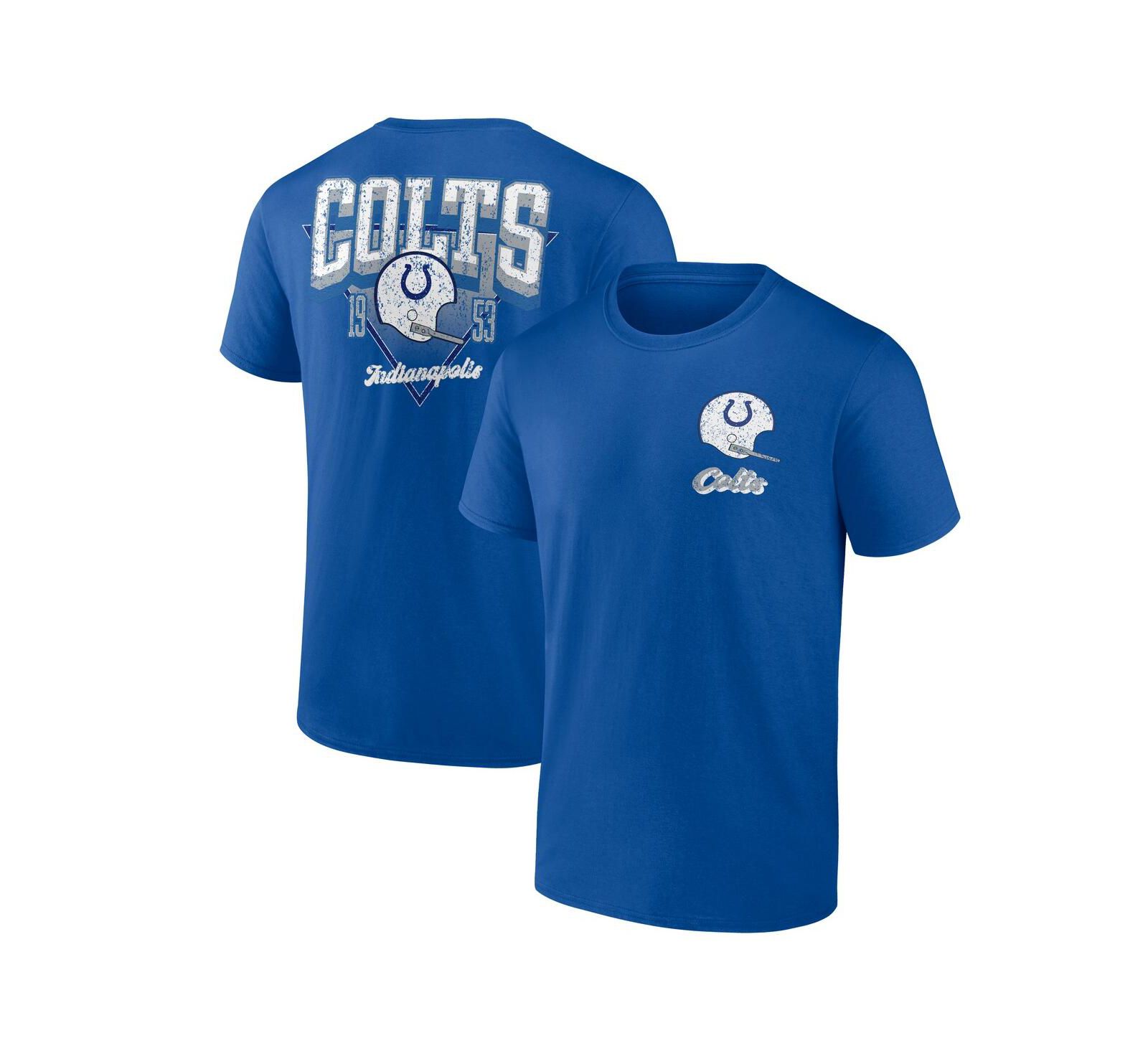 Мужская футболка Fanatics Royal Indianapolis Colts Never Over