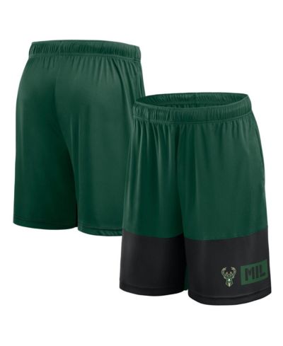 Мужские шорты Logo Athletic Milwaukee Bucks Hunter Green