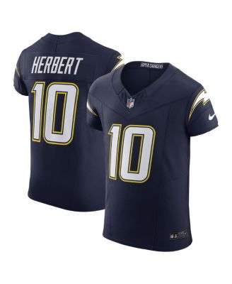 Nike Мужская игровая джерси Los Angeles Chargers Justin Herbert Navy Vapor F.U.S.E. Elite