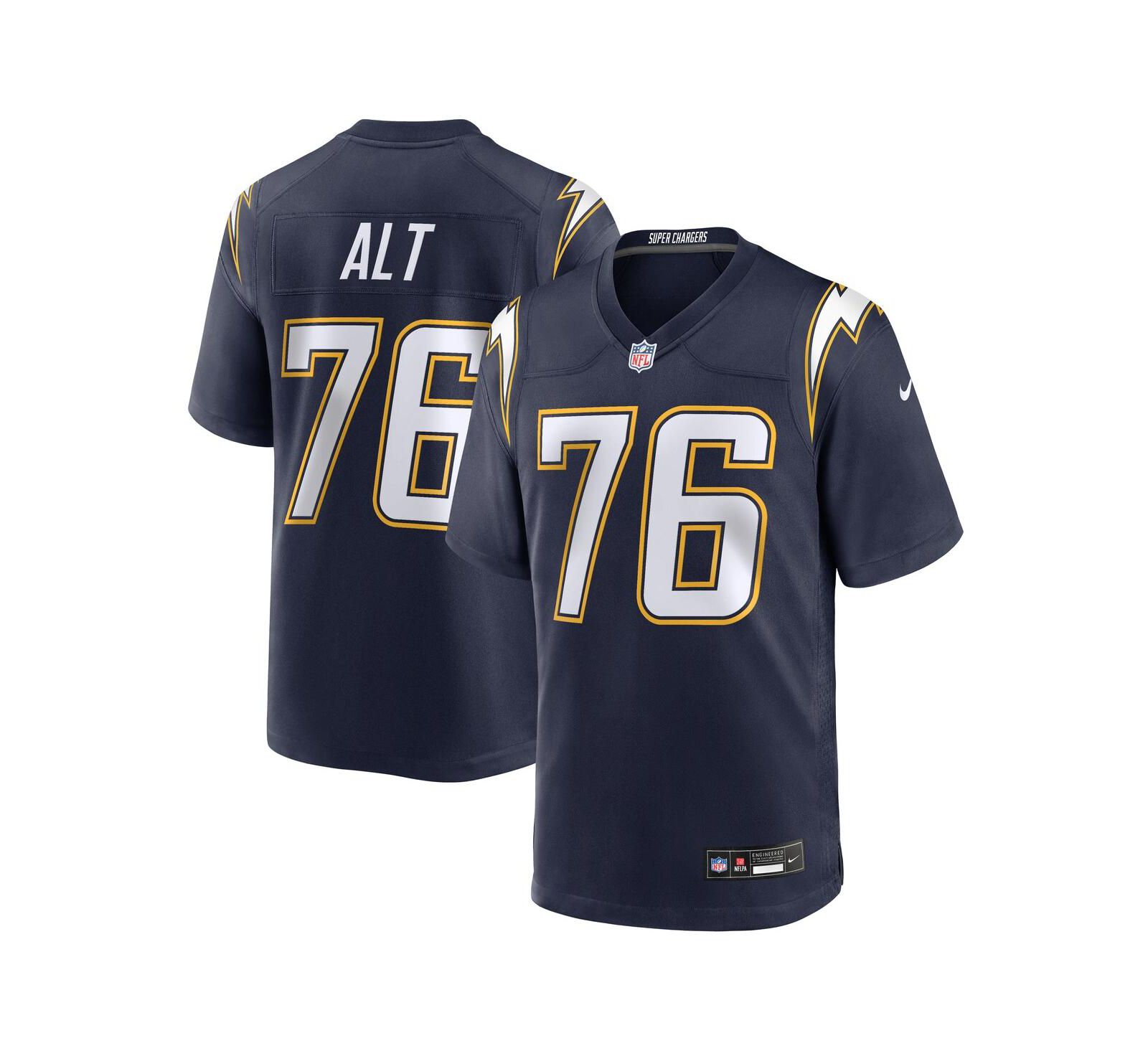 Nike Men's Joe Alt Navy Los Angeles Chargers Alternate Super Chargers Game Player Jersey