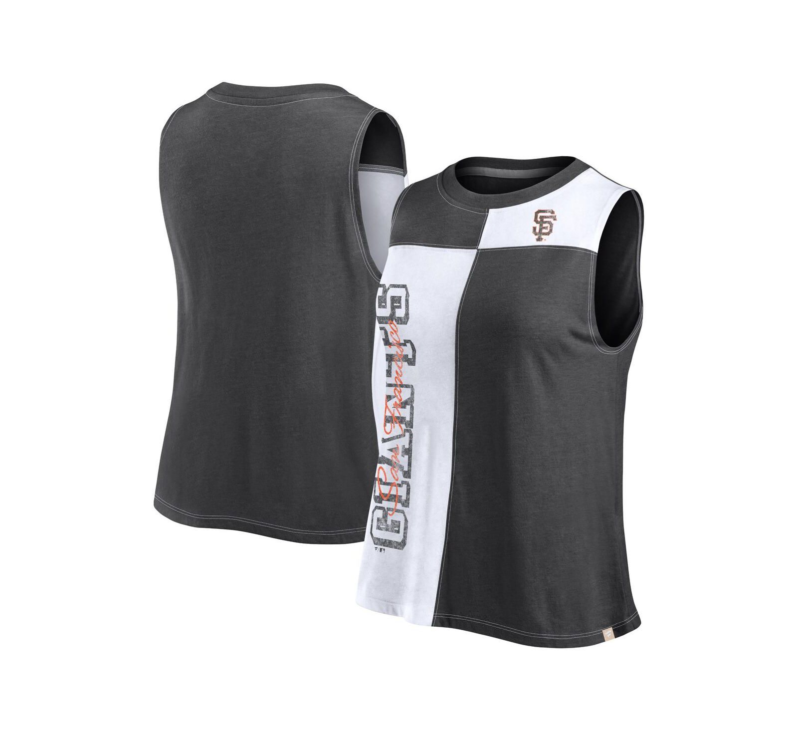 Женский топ Nike Fanatics Black/White San Francisco Giants Color-Block