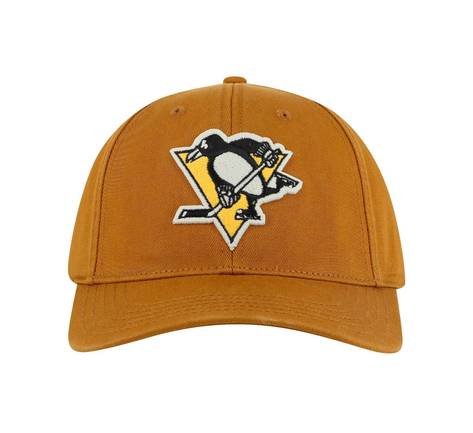 Мужская регулируемая кепка American Needle Pittsburgh Penguins Hepcat, выстиранный твил, бежевый цвет