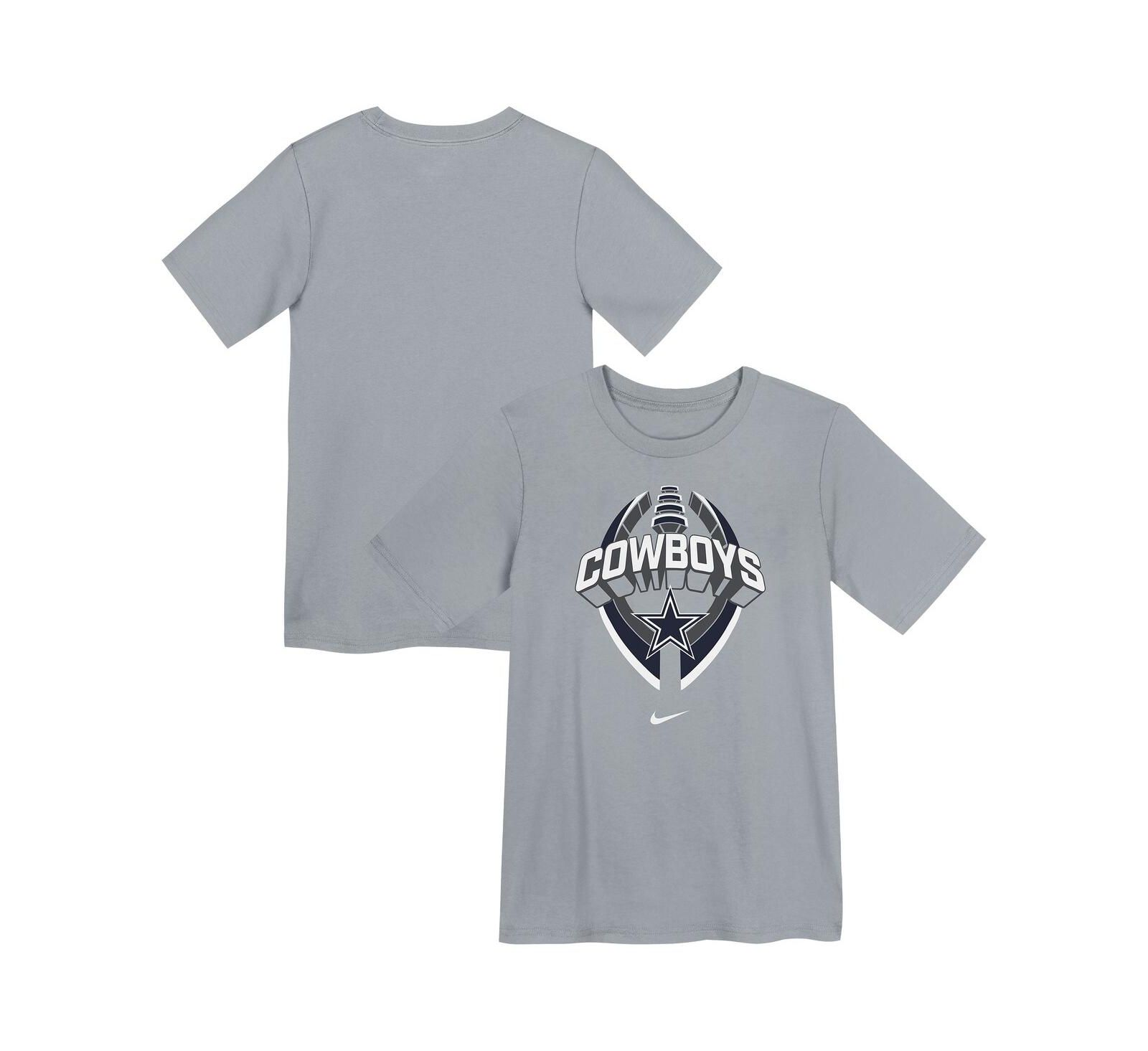 Детская футболка Nike Gray Dallas Cowboys Icon Legend Performance
