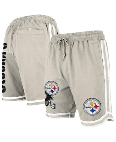 New Era Мужские шорты Pittsburgh Steelers с нашивками, светло-бежевые
