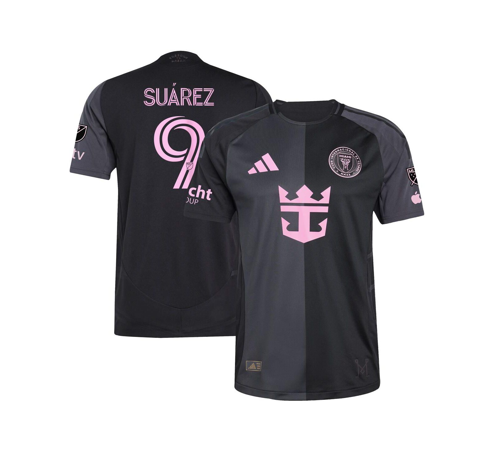Мужская джерси Adidas Luis Suárez Black Inter Miami CF 2025 The Fortitude Kit Authentic Player