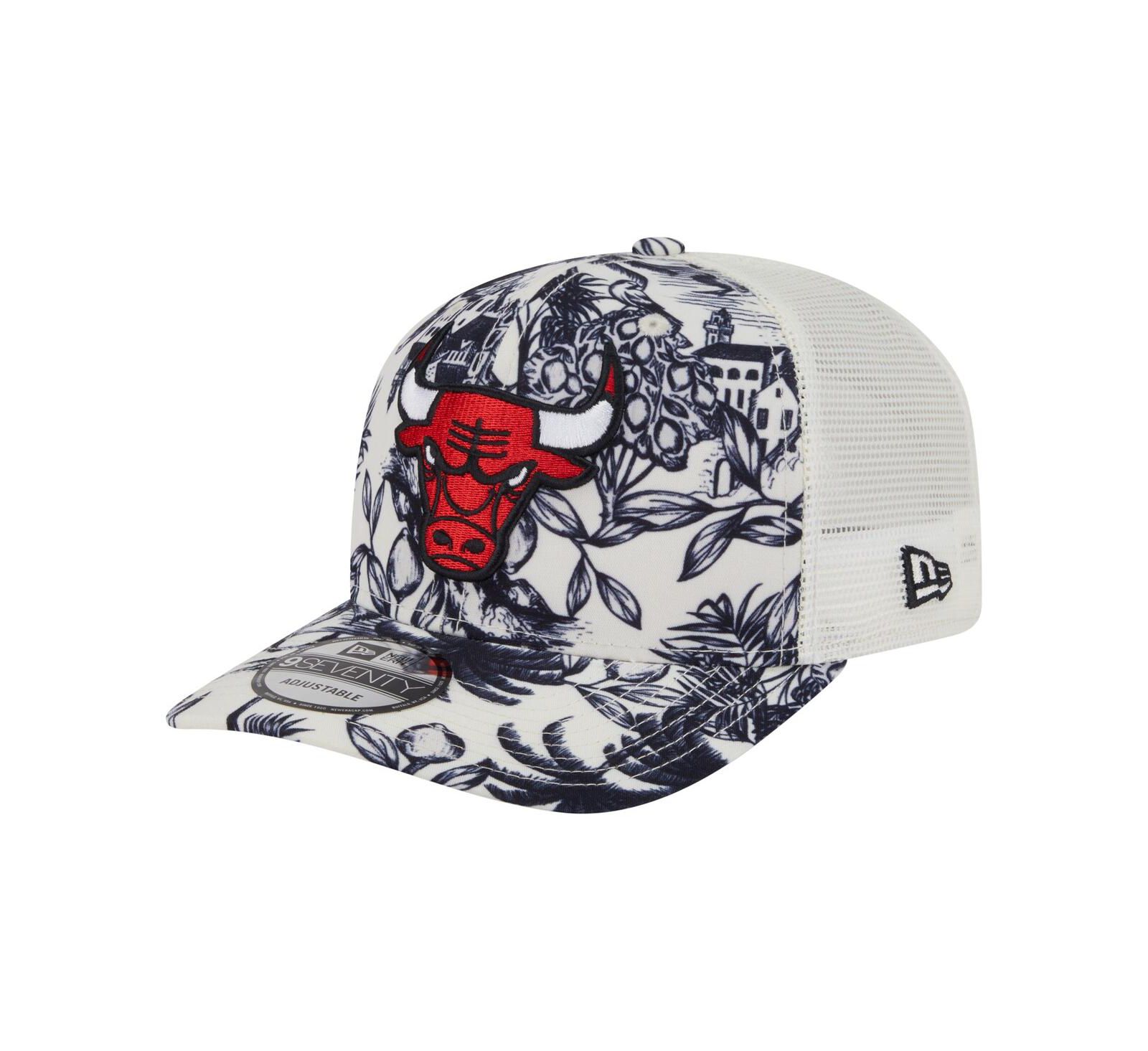 New Era Men's White Chicago Bulls Lemon Tree 9SEVENTY Adjustable Hat