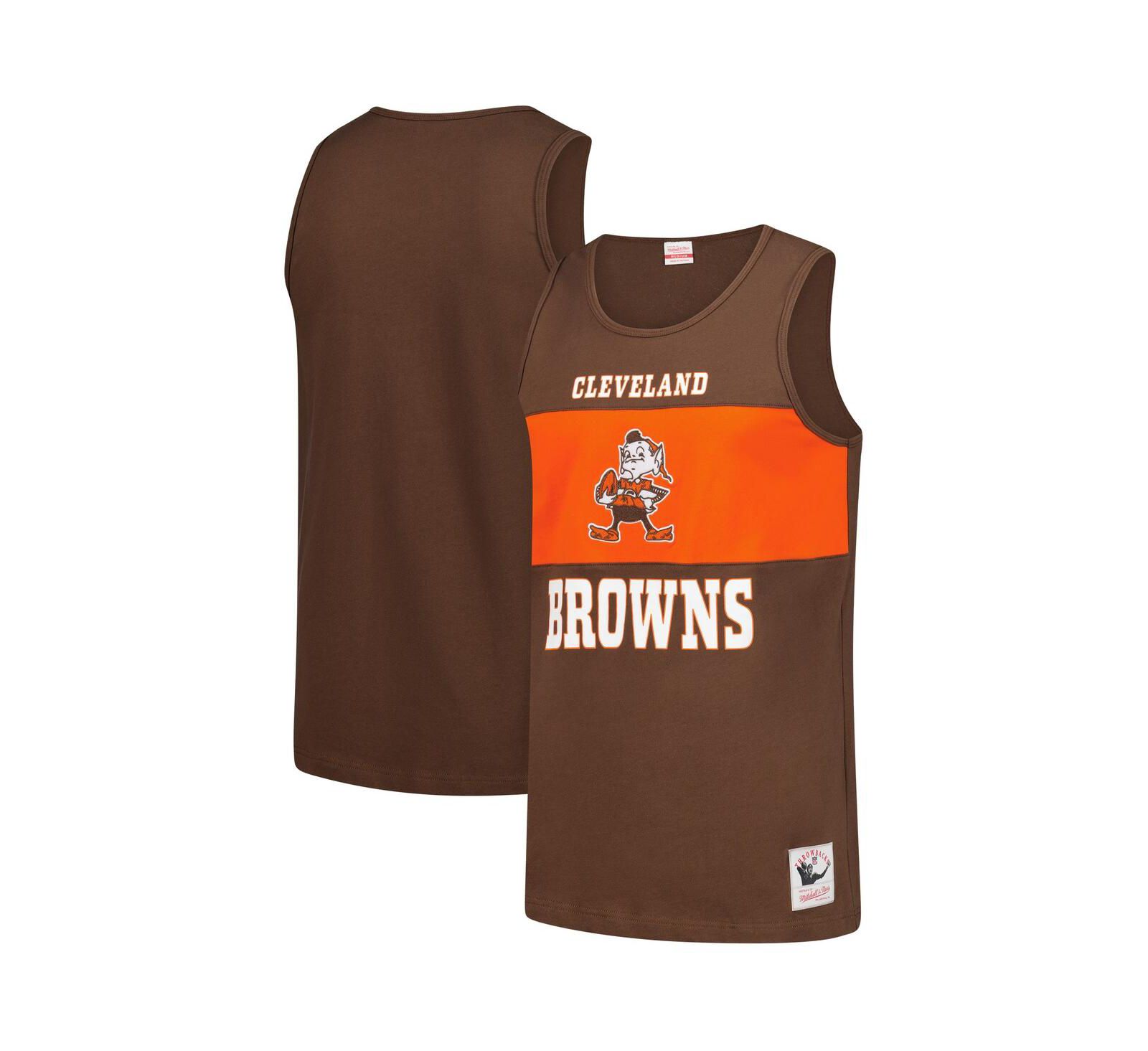 Mitchell & Ness Мужской ретро майка Cleveland Browns Color Block