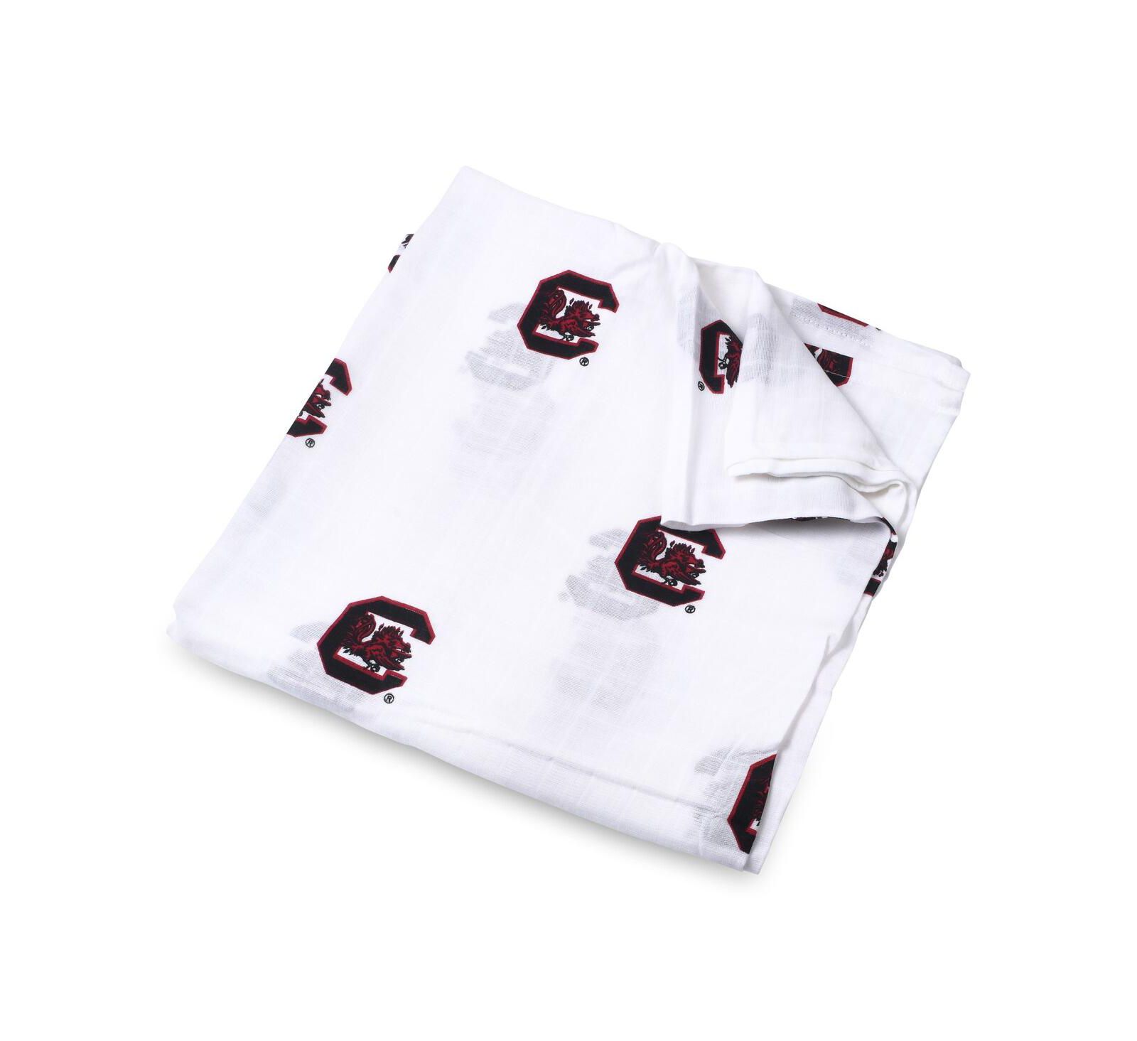Детское муслиновое одеяло Three Little Anchors White South Carolina Gamecocks 47'' x 47''