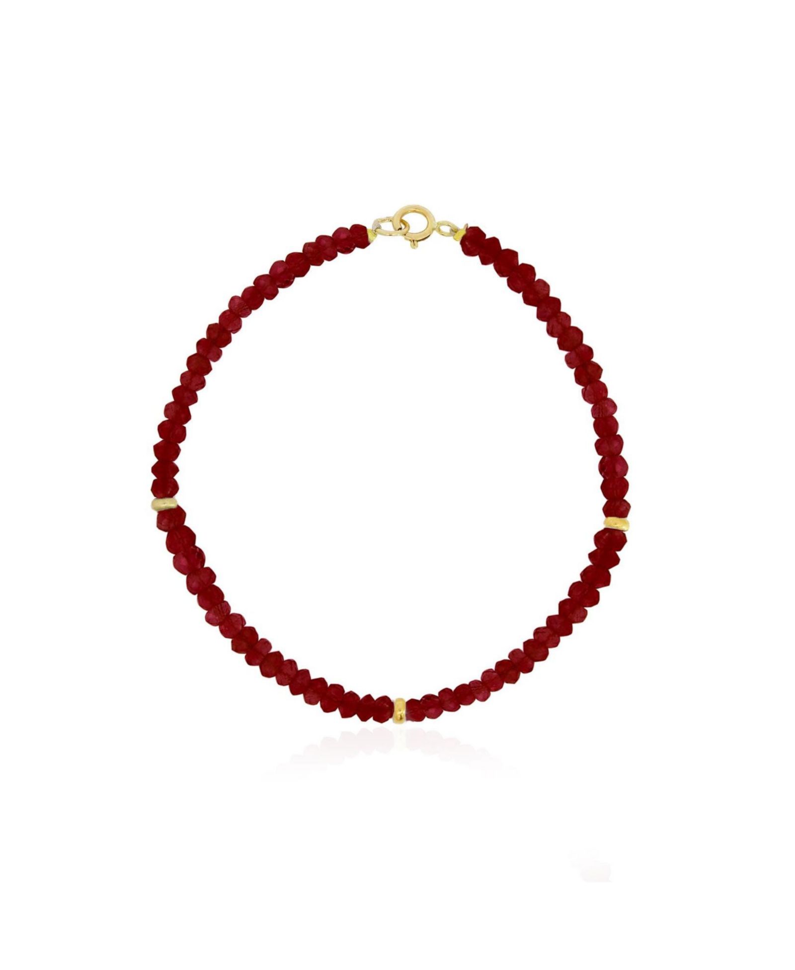 The Lovery Garnet Bead Bracelet