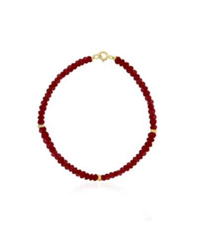 The Lovery Garnet Bead Bracelet