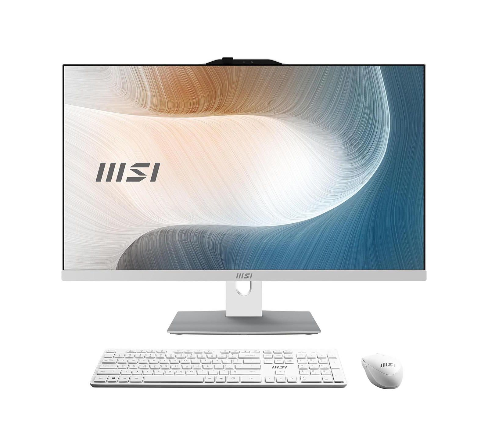 MSI Modern AM272P 27" All-In-One компьютер, Intel Core i5-120U, 16GB RAM, 1TB SSD, Windows 11 Home, белый