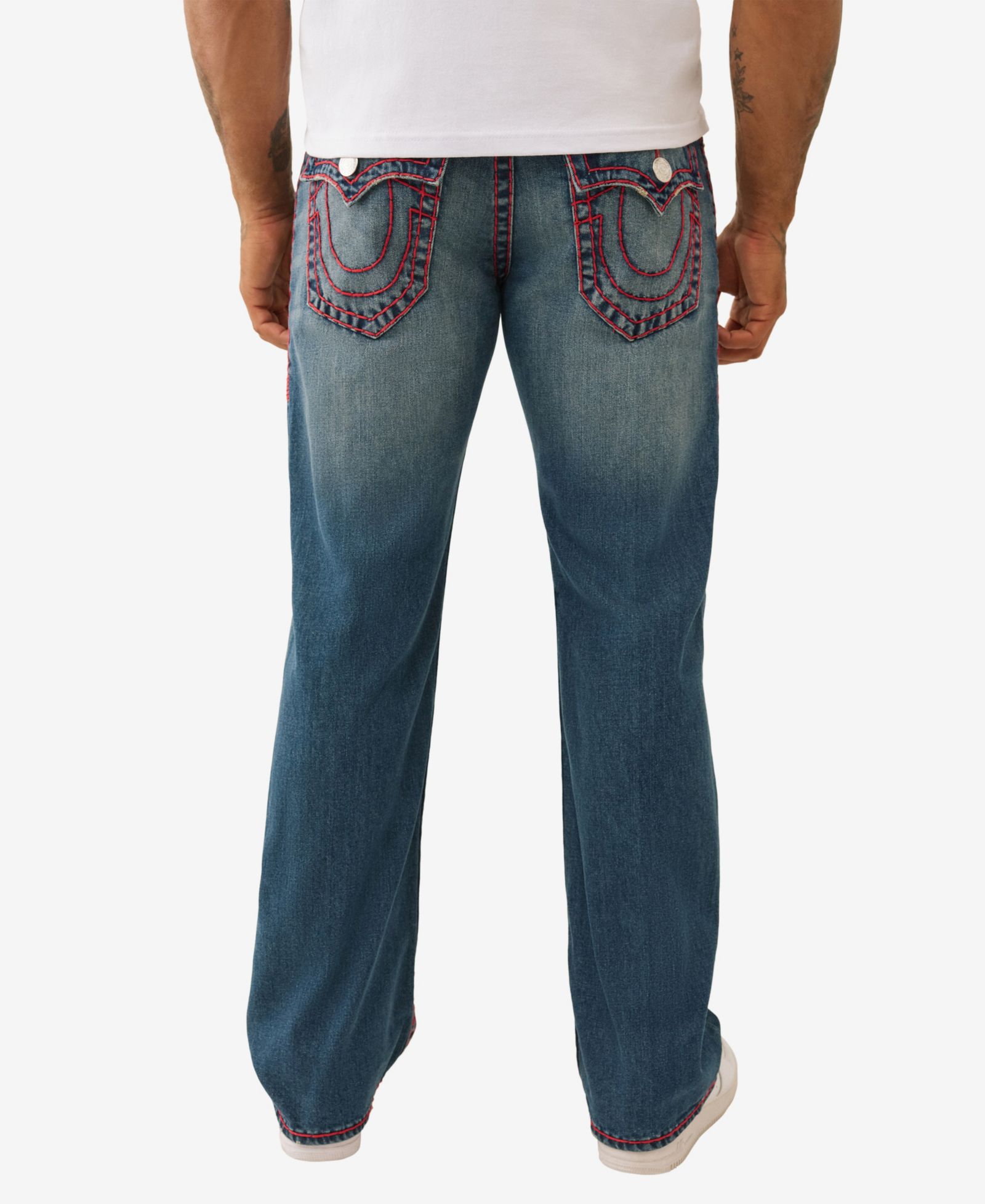 True Religion Men's Billy Super T Bootcut Flap Pocket Jeans