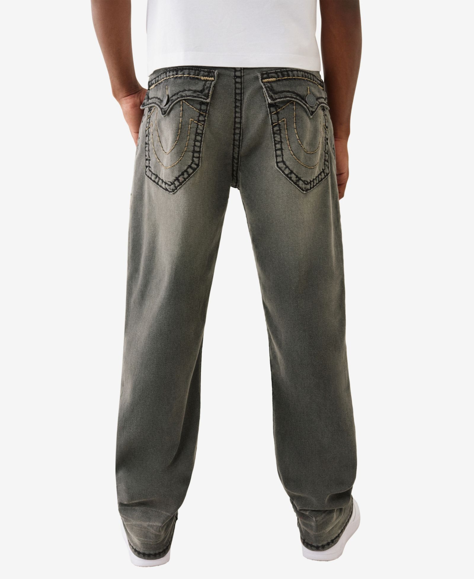 True Religion Men's Bobby Baggy Super T Flap Pocket Jeans