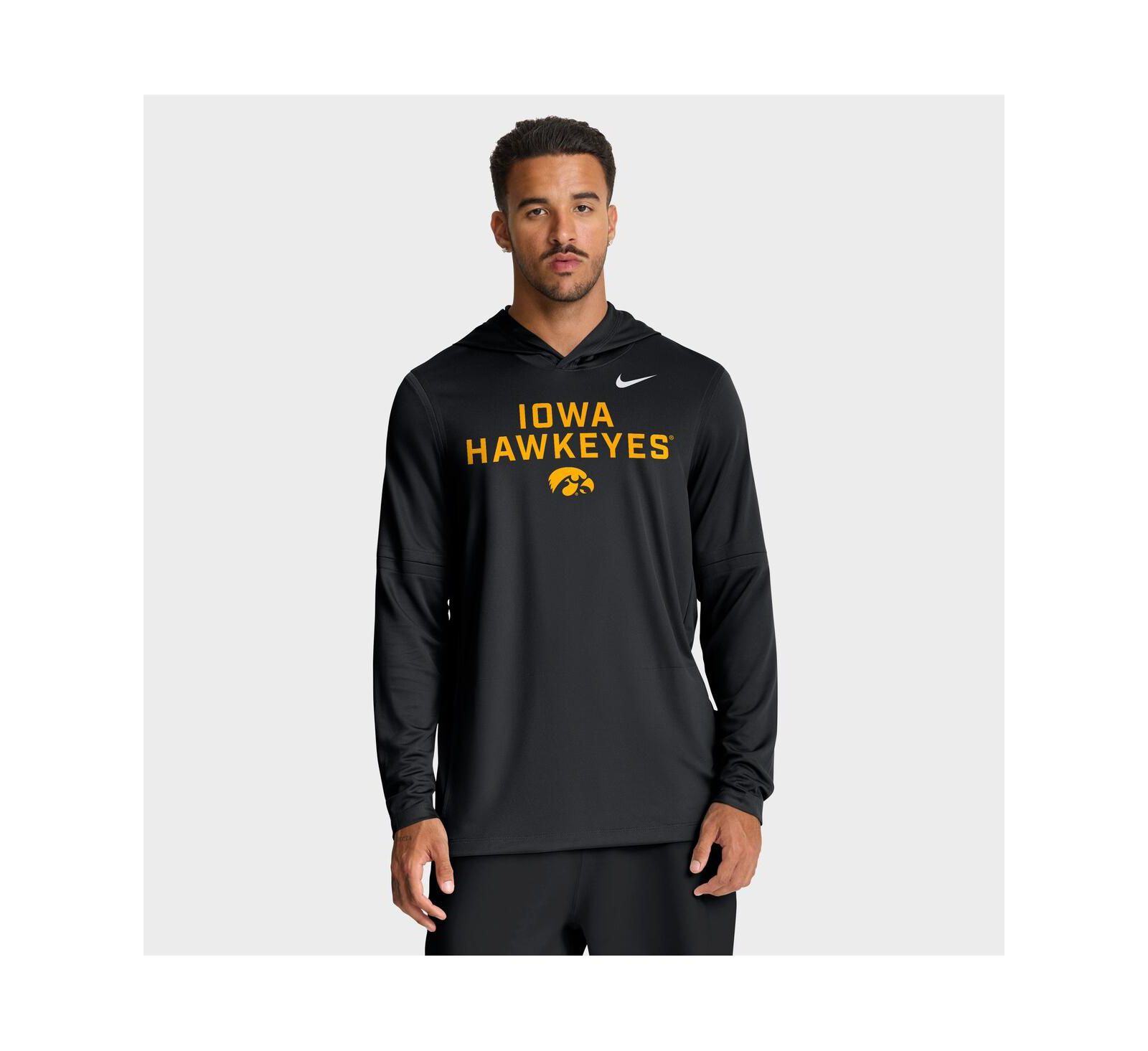 Мужское худи Nike Iowa Hawkeyes 2025 Sideline, черное