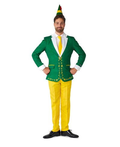 Мужской костюм Suitmeister - официальный набор для Рождества и Хэллоуина - Green - Yellow