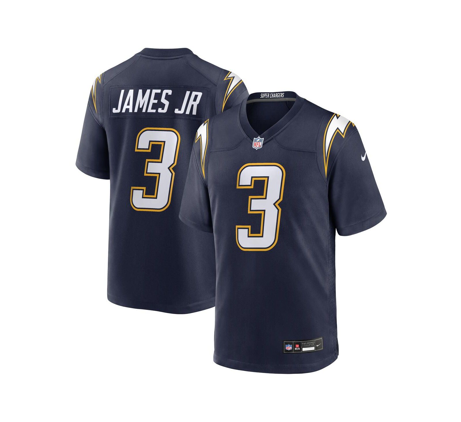 Мужская игровая джерси Nike Derwin James Jr. Navy Los Angeles Chargers Alternate Super Chargers