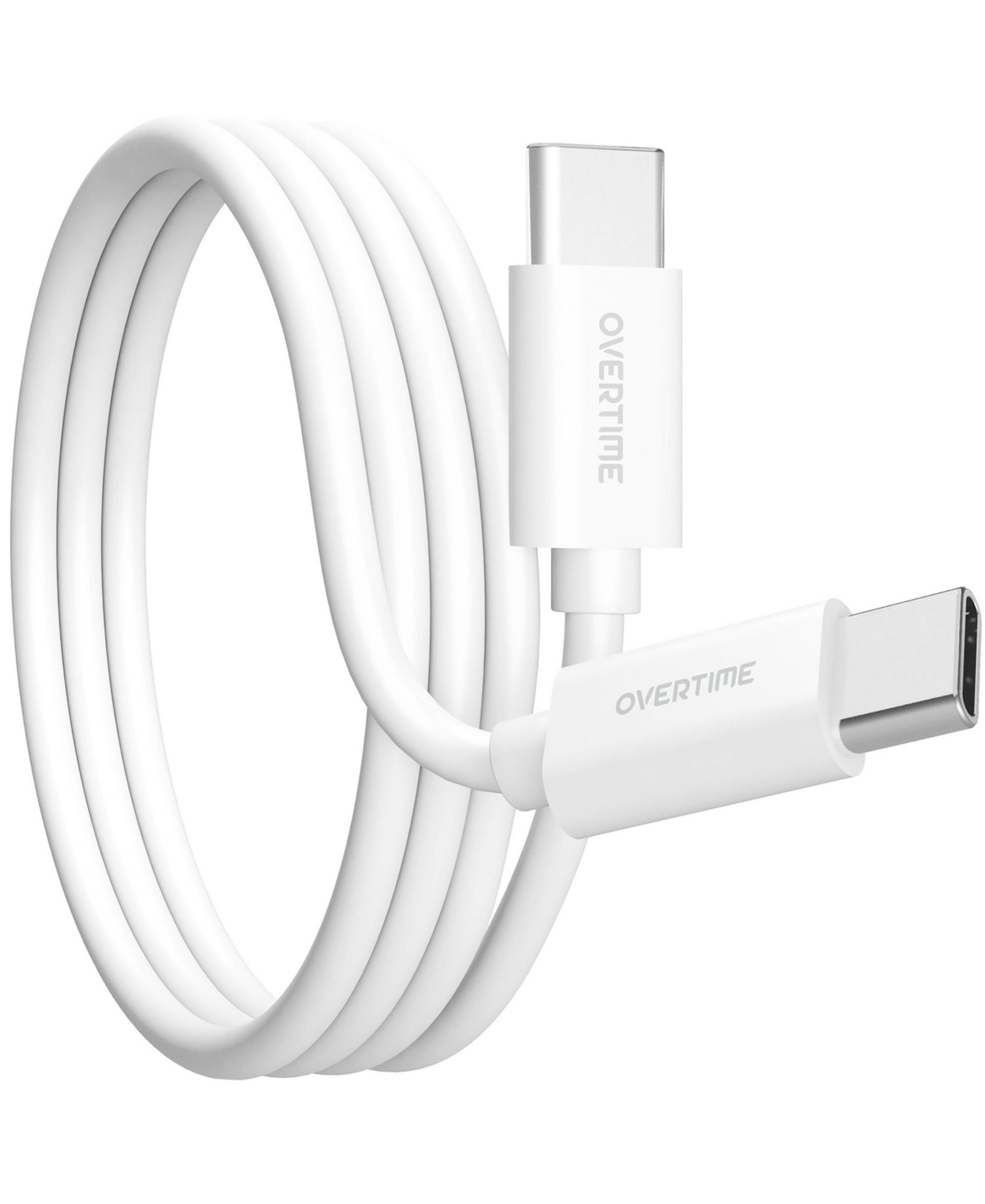 Зарядный кабель Overtime USB-C to USB-C, упаковка 3 шт (OTDCUSBCTC6WHX3)