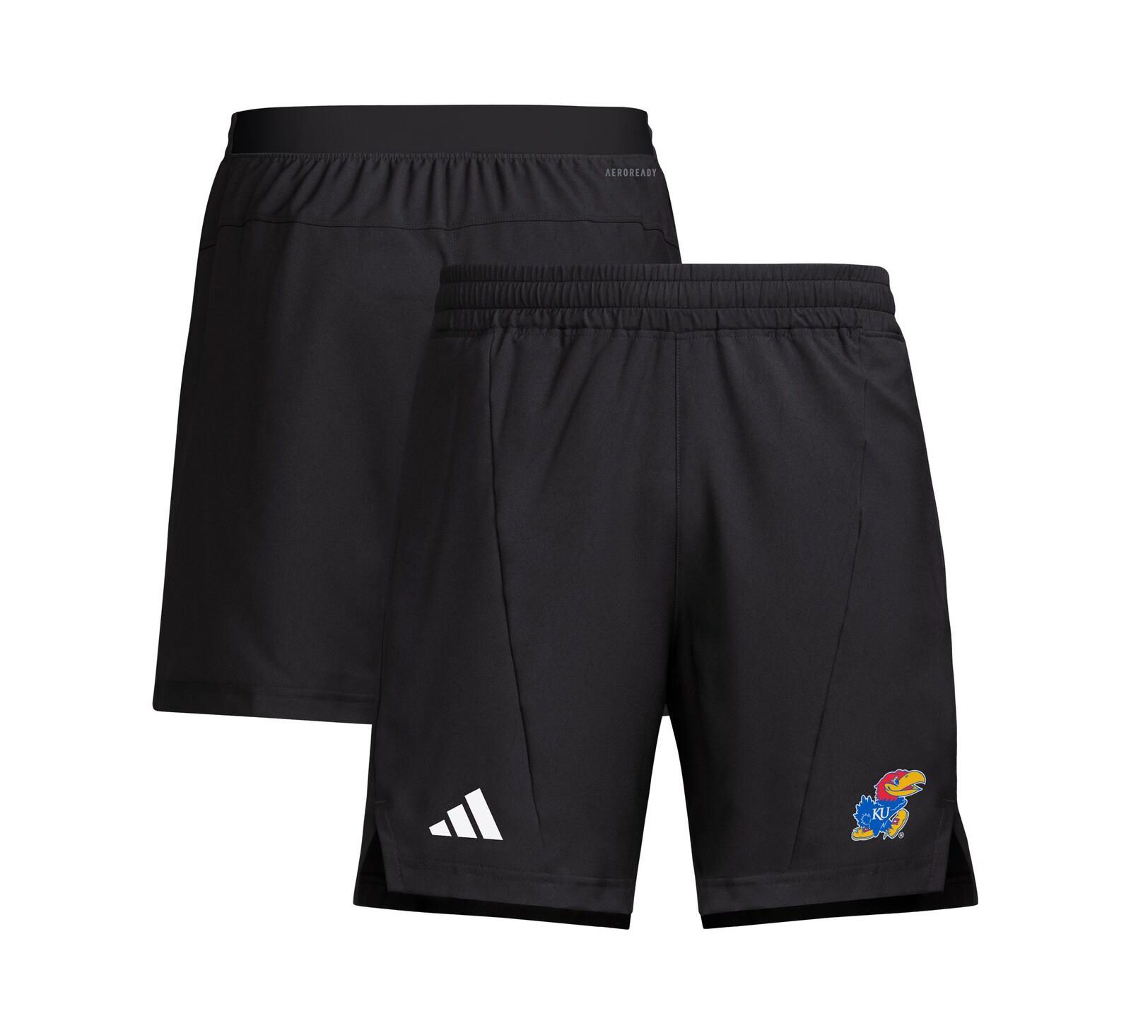 Adidas Men's Black Kansas Jayhawks Program Woven Training Shorts