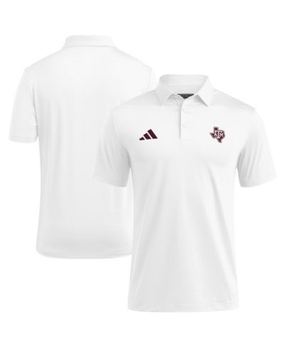 adidas Мужская белая polo shirt Texas A&M Aggies Ultimate 365
