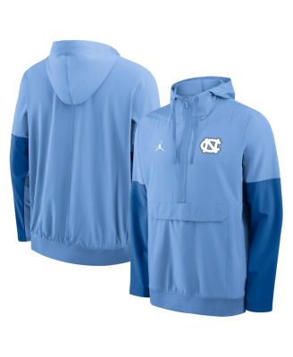 Nike Мужская светло-голубая толстовка-анорак Nike North Carolina Tar Heels с полумолнией