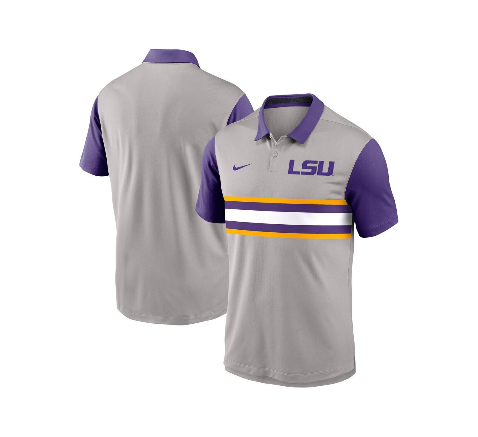 Мужская рубашка-поло Nike LSU Tigers Vapor Performance Gray/Purple