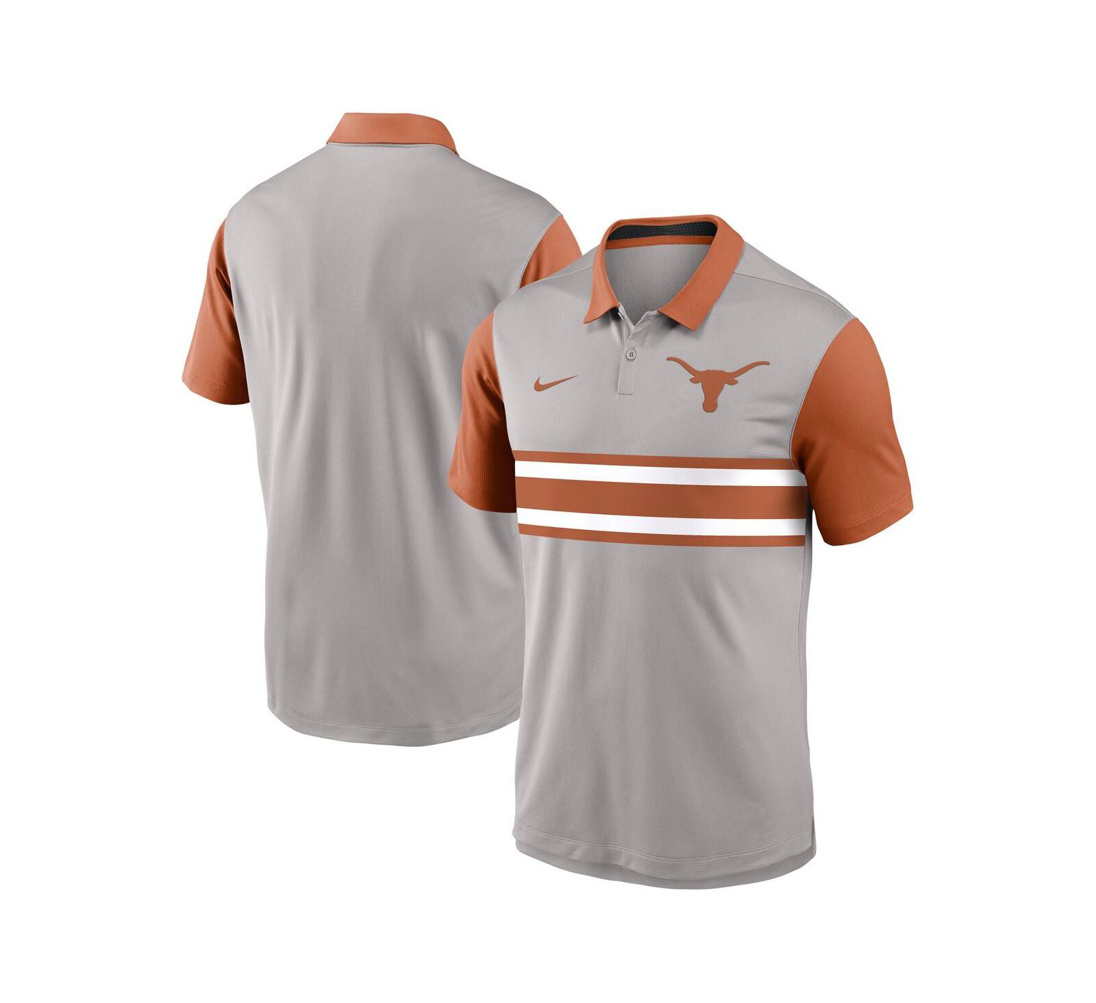 Мужская рубашка-поло Nike Texas Longhorns Vapor Performance, серо-оранжевая