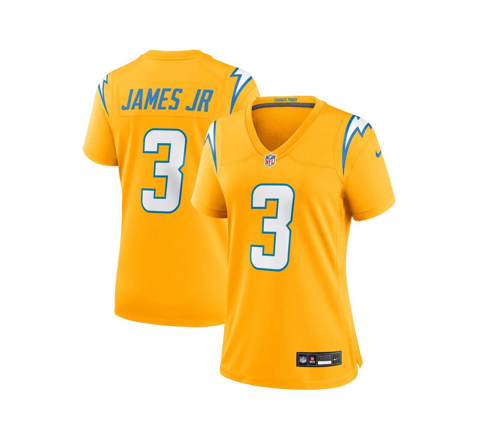 Nike Женская джерси Derwin James Jr. Gold Los Angeles Chargers Alternate Charger Power Game