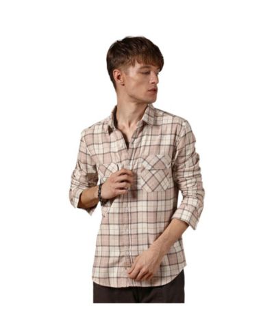 Campus Sutra Men's Buffalo Check Utility Shirt