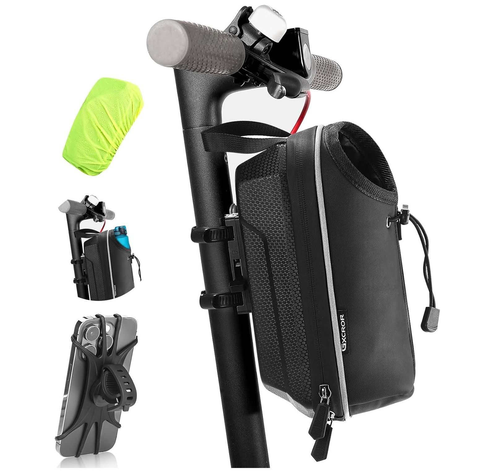 Urbanmax Electric Scooter Bag, 2L Waterproof Storage for Phone, Bottle, Charger Tools
