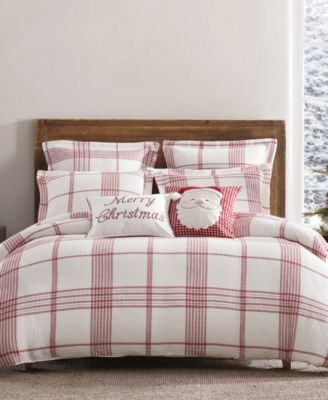 Levtex Home Waffle Plaid 3-Piece Duvet Cover Set, King