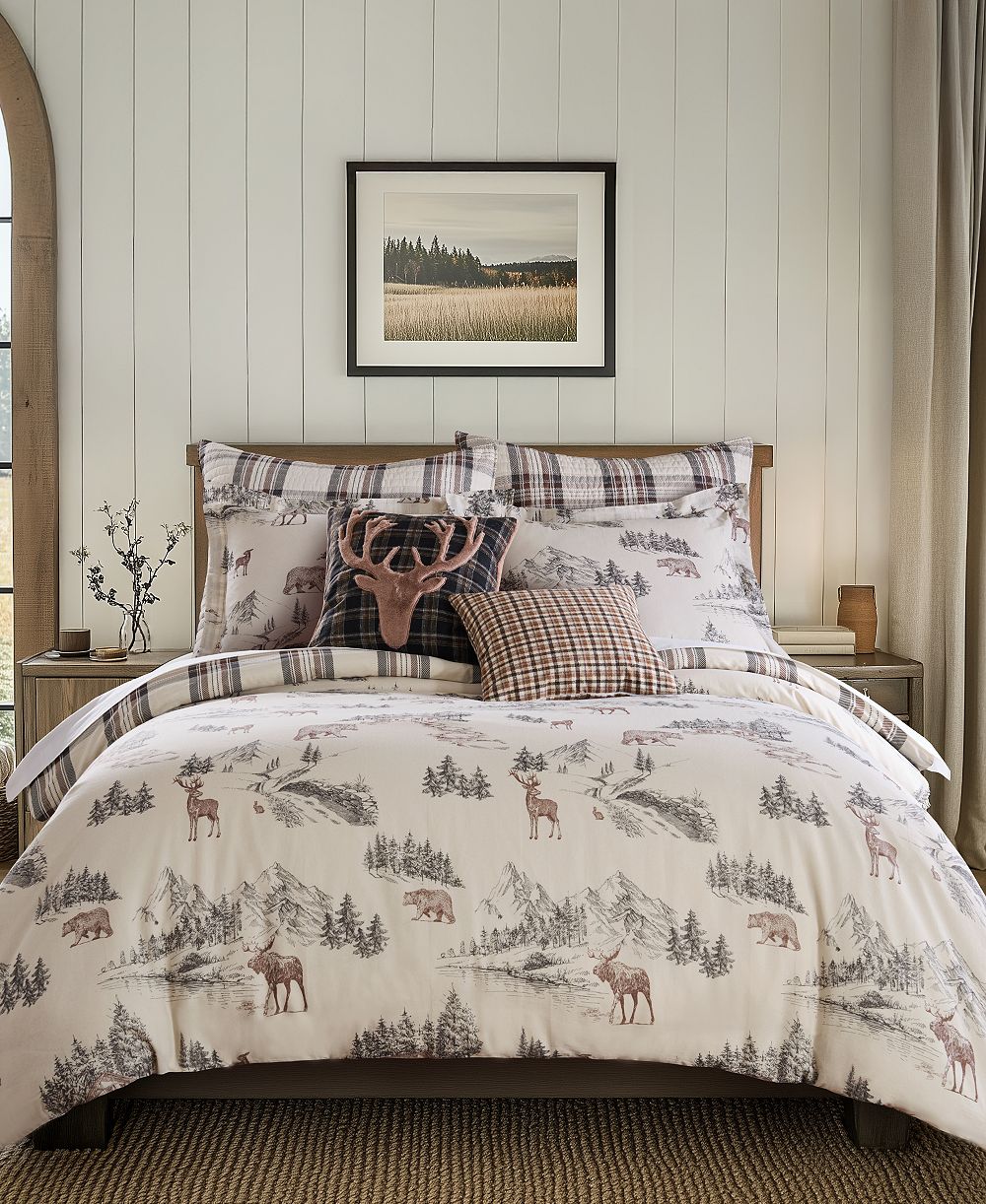 Levtex Home Lodge Toile реверсивный набор из 3 предметов для пододеяльника, King