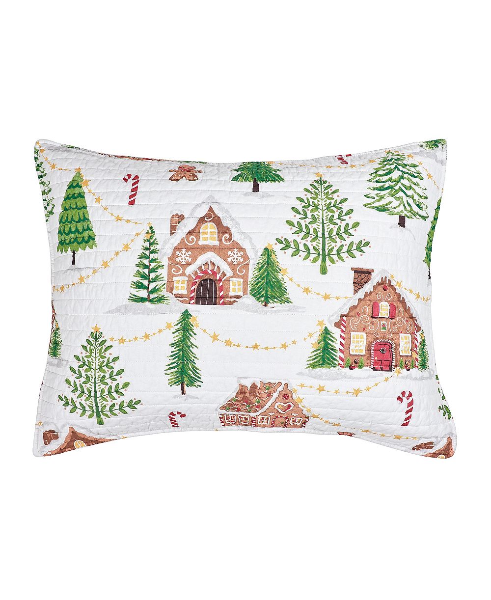 Levtex Home декоративная наволочка Gingerbread Village, размер Standard