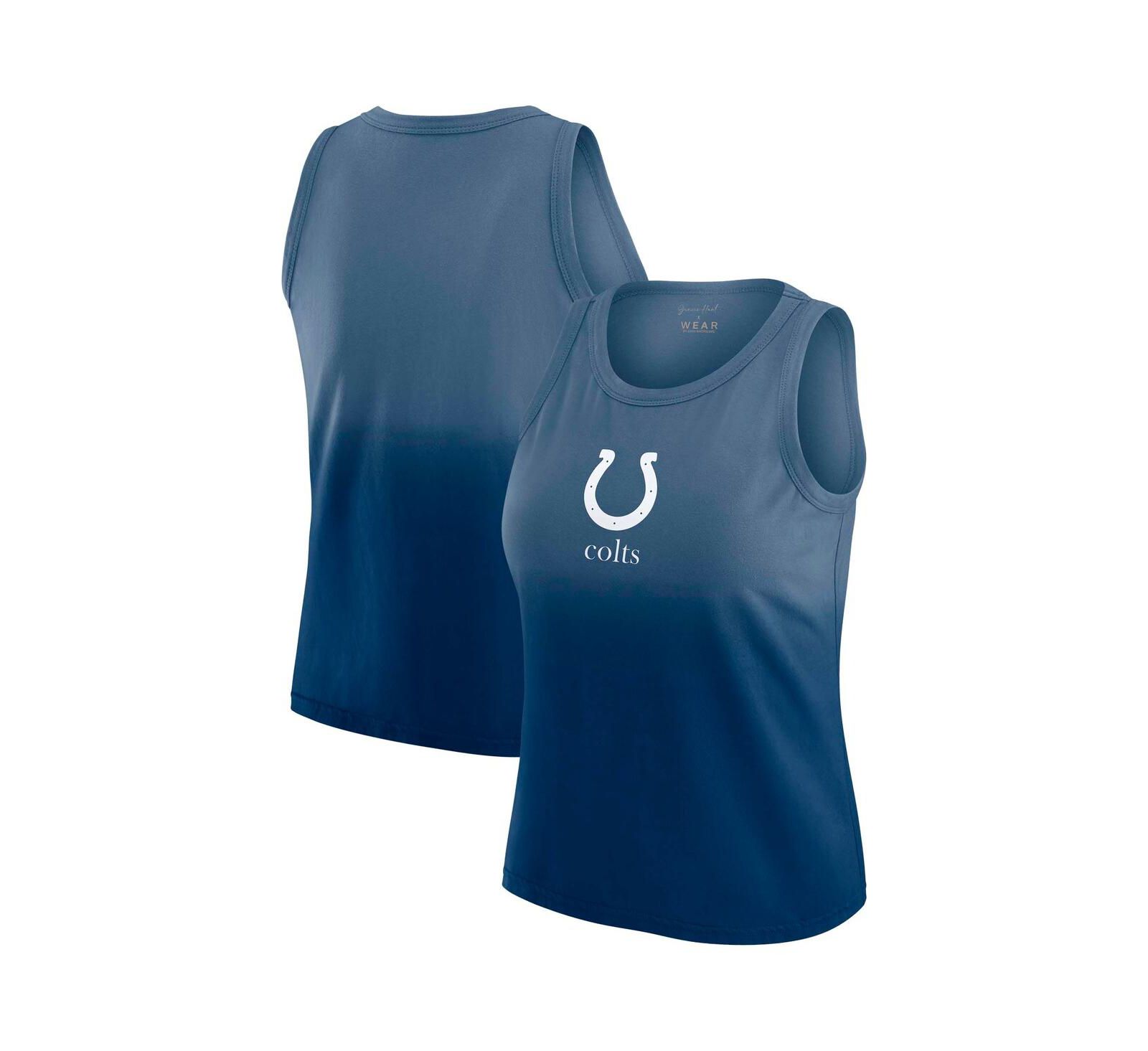 Женский майка WEAR by Erin Andrews x Gracie Indianapolis Colts Ombre Tank Top