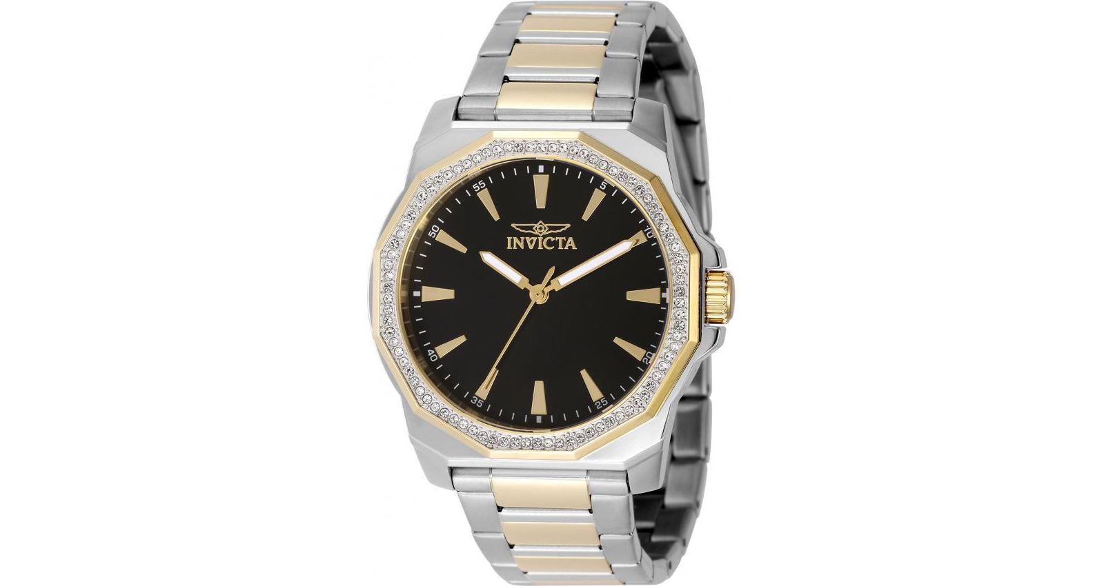 Invicta Men's 49105 Speedway Quartz 3 Hand Black Dial Watch