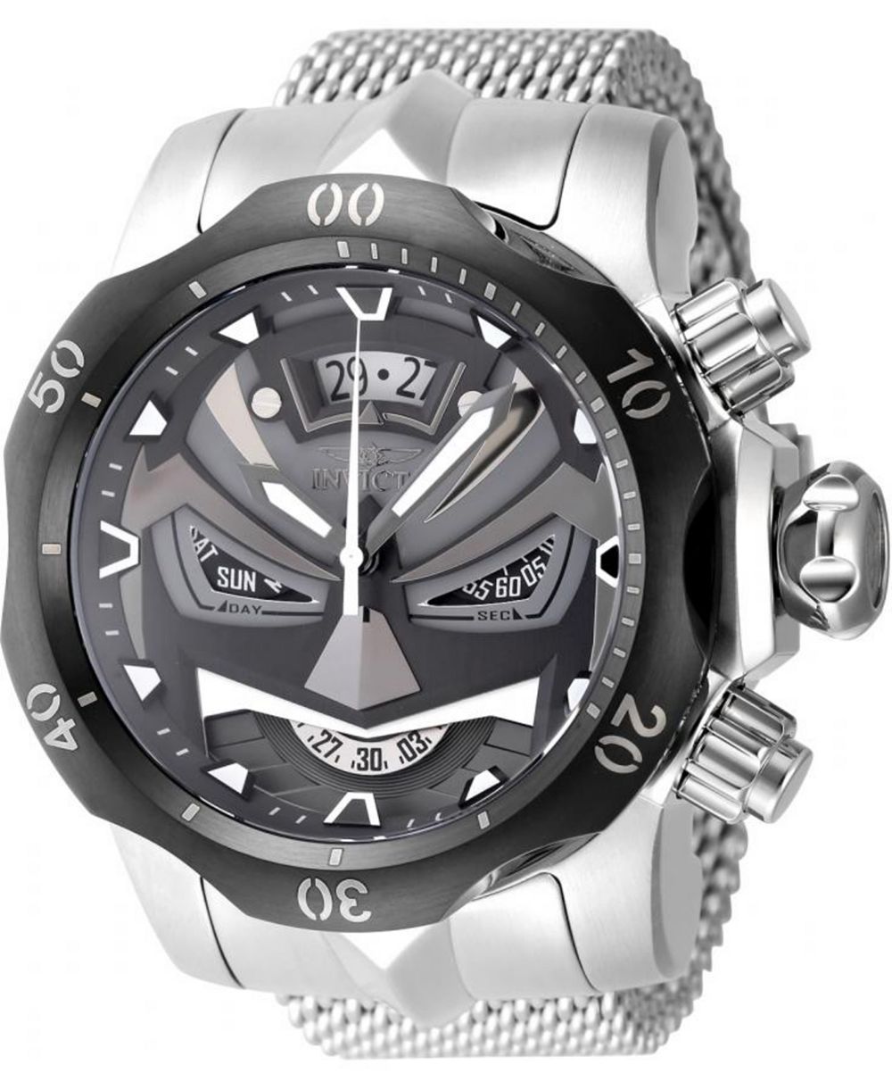 Invicta Men's 48169 Venom Quartz Multifunction Black, Gunmetal Dial Watch
