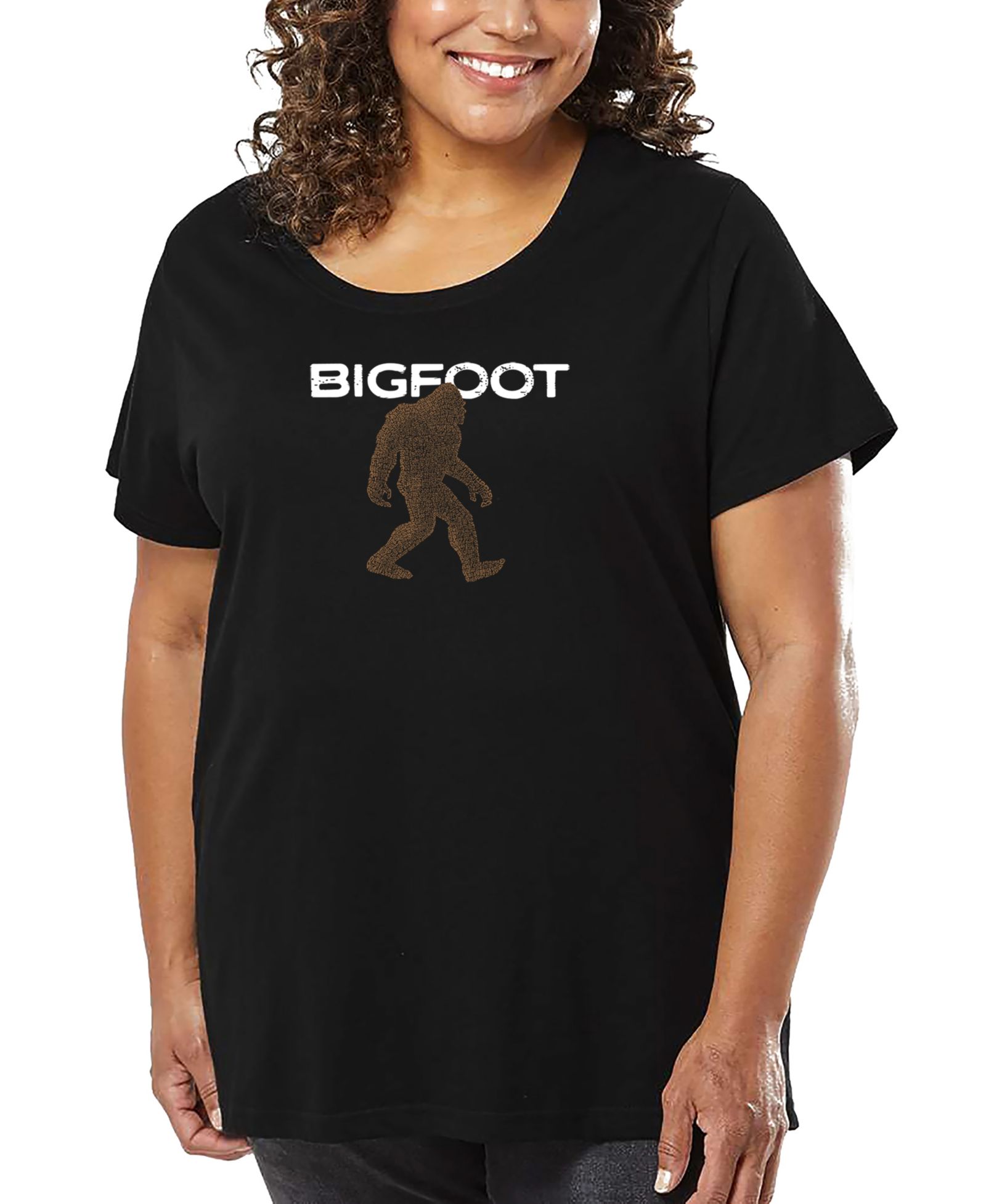 Футболка LA Pop Art Plus Size Bigfoot Word Art
