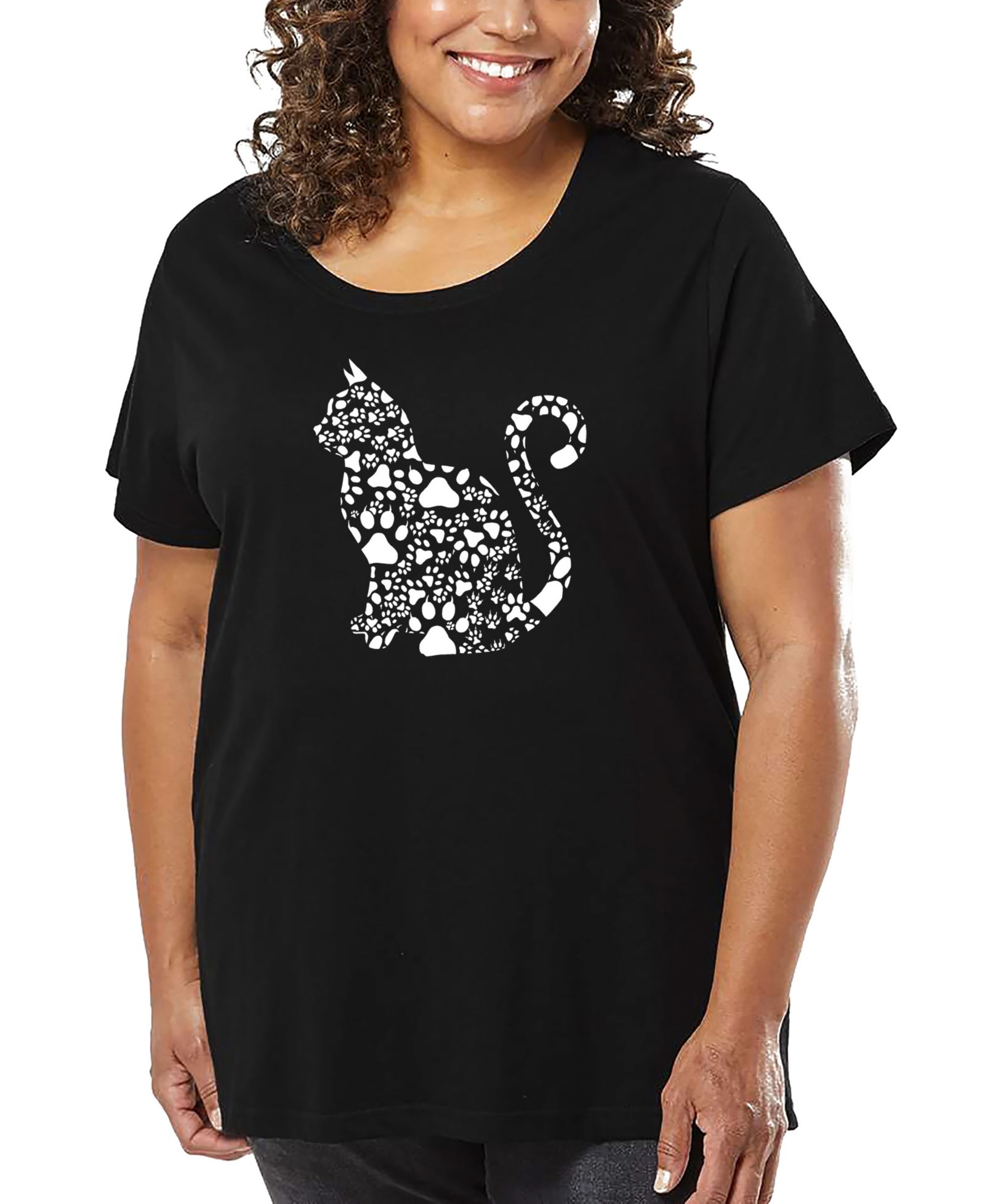 Футболка LA Pop Art Plus Size Cat Claws Art