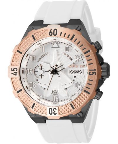 Invicta Men's 39894 Aviator Quartz Multifunction Silver Dial Watch