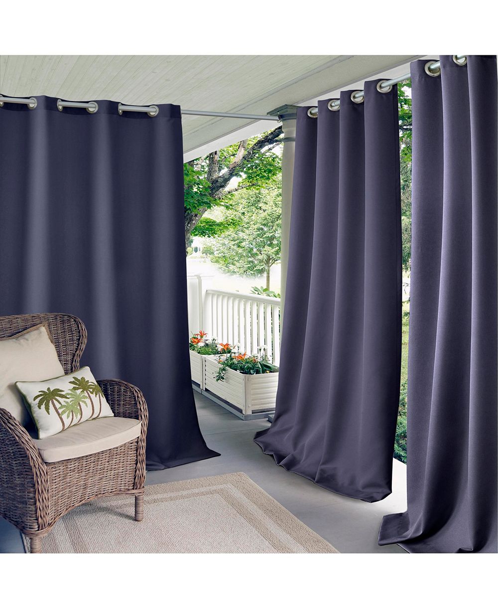 Elrene Home Fashions Connor однотонная штора для окон для дома и улицы