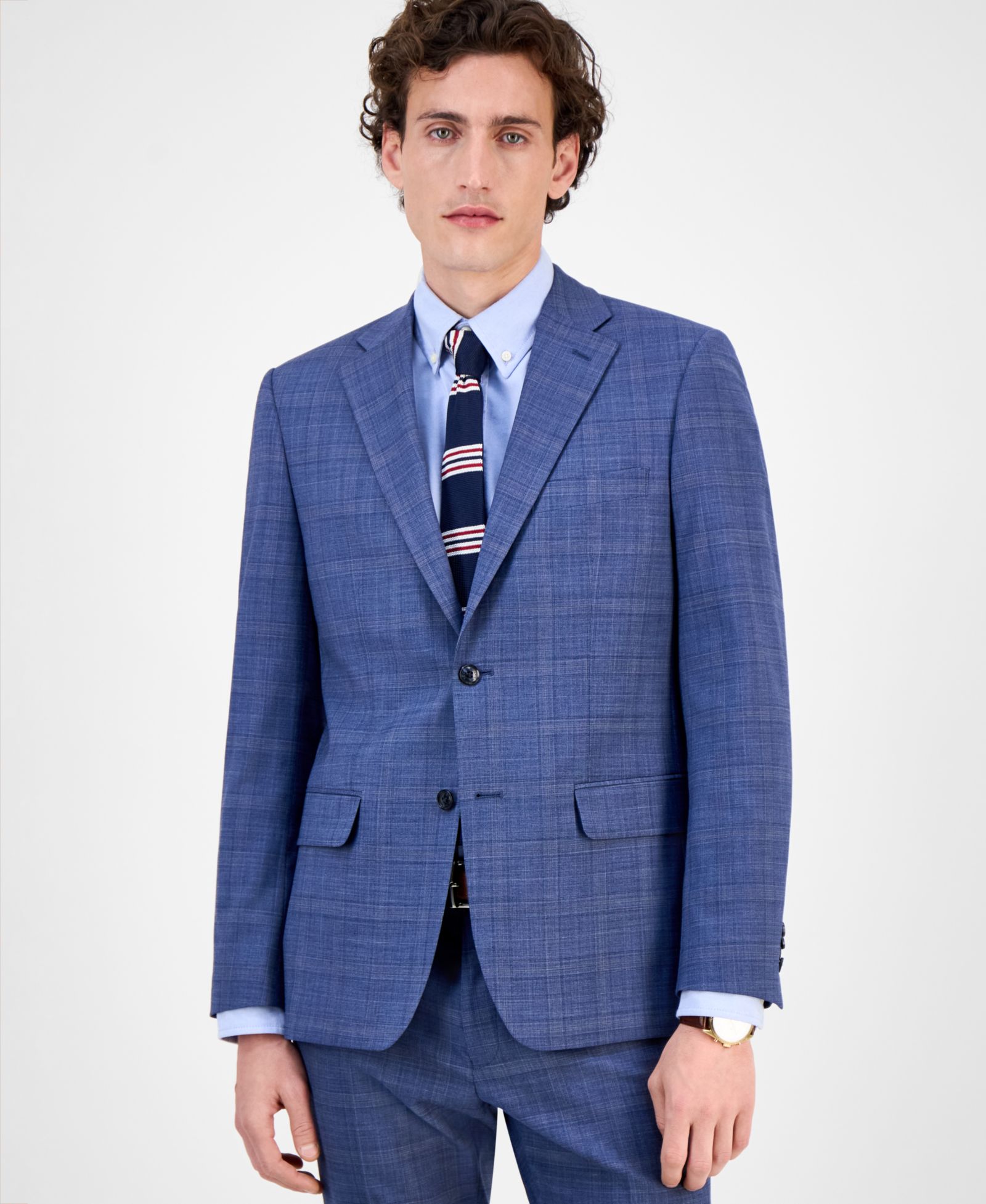 Мужской пиджак Tommy Hilfiger Men's Modern-Fit Wool TH-Flex Stretch Suit Separates