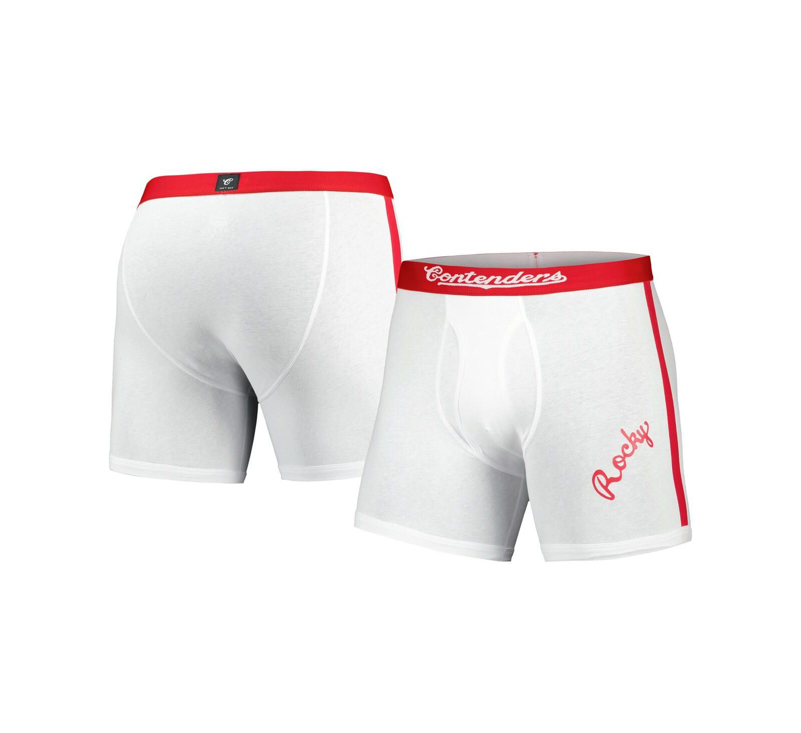 Contenders Clothing Men's White Rocky Graphic Boxer Briefs