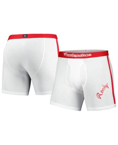Contenders Clothing Men's White Rocky Graphic Boxer Briefs