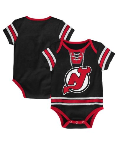 Outerstuff Детское боди в виде хоккейной формы New Jersey Devils черного цвета для мальчиков и девочек