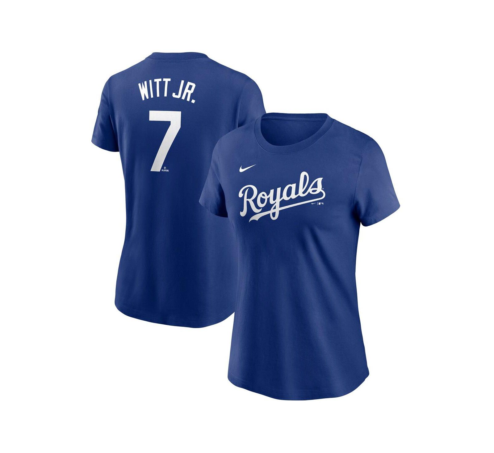 Nike Women's Bobby Witt Jr. Royal Kansas City Royals Fuse Name & Number T-Shirt