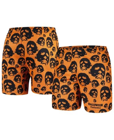 Contenders Clothing Мужские спортивные шорты Mesh, Orange Halloween Mask Off