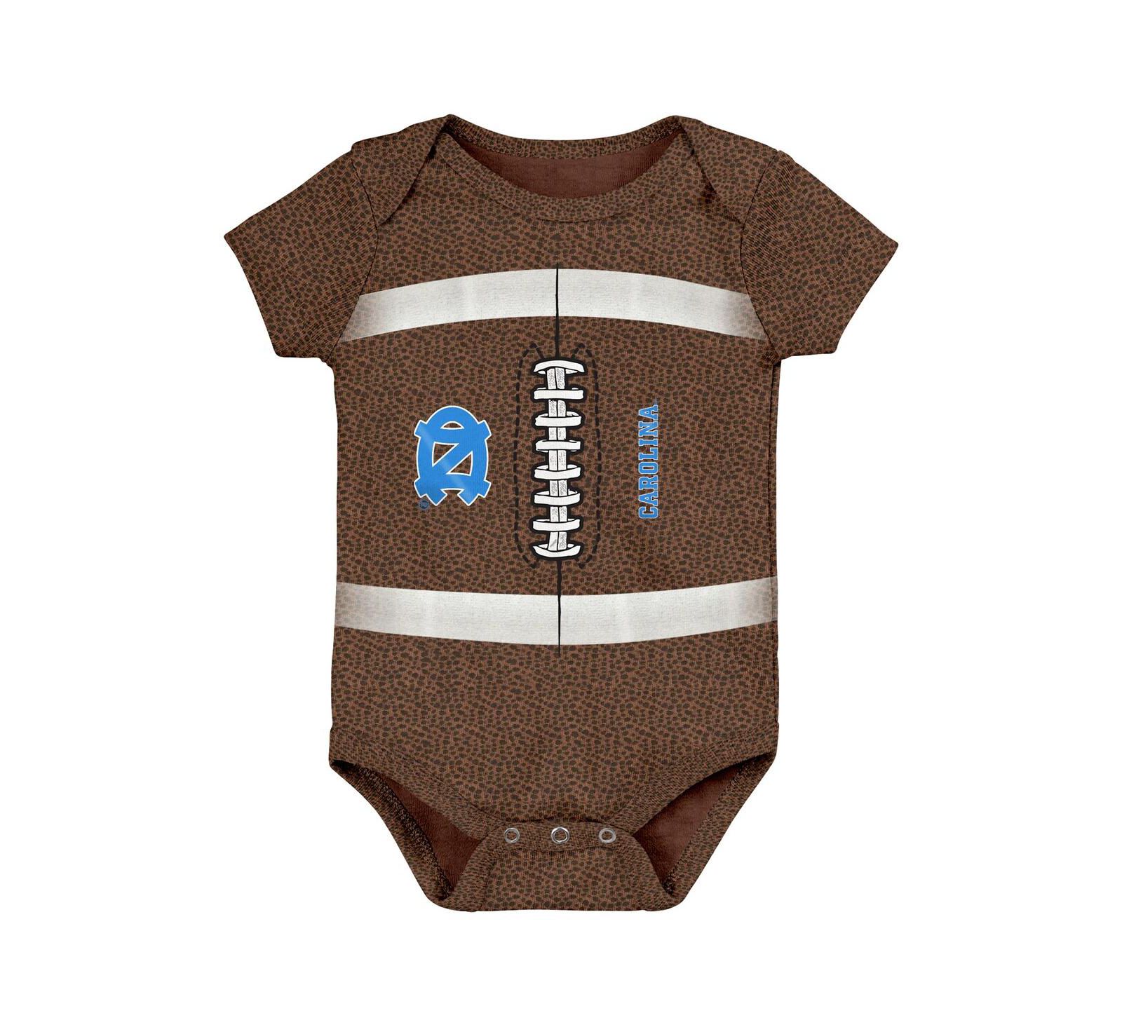 Детский боди Outerstuff North Carolina Tar Heels Catch Me Football, коричневый