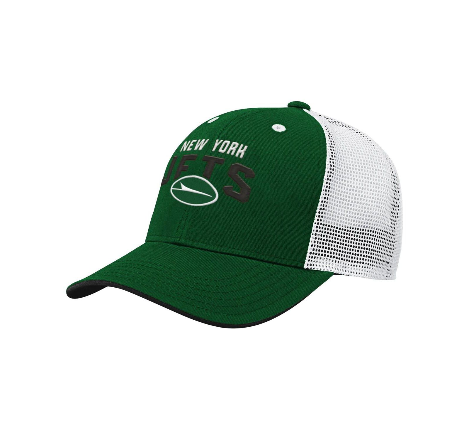 Регулируемая кепка Outerstuff New York Jets Core Lockup Trucker для детей
