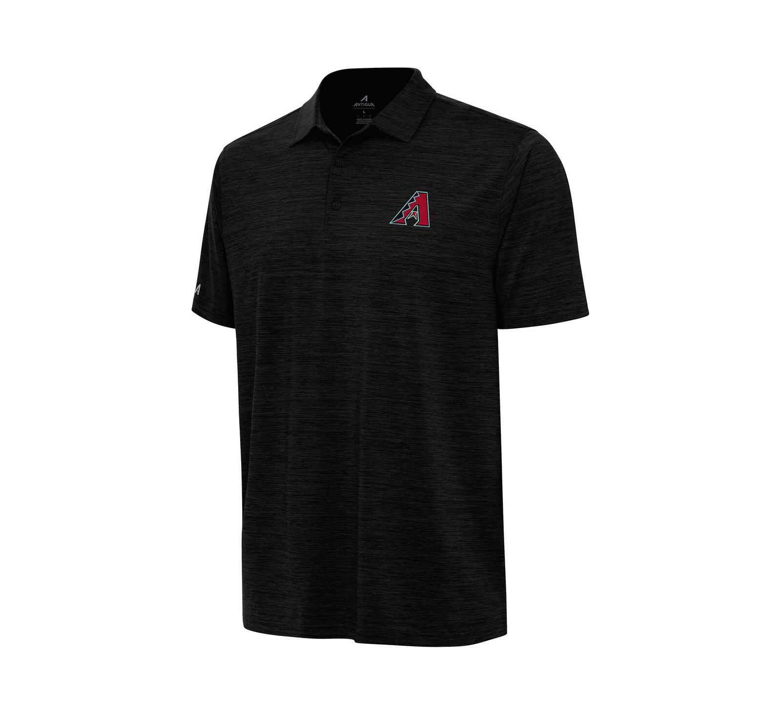 Antigua Мужская рубашка поло Arizona Diamondbacks Heather Black