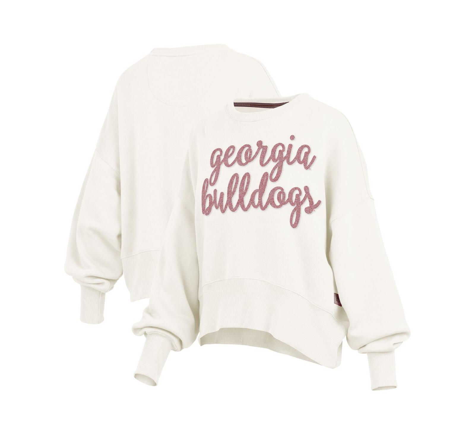 Женский безразмерный свитшот Pressbox Georgia Bulldogs Chelsea Oversized Cream